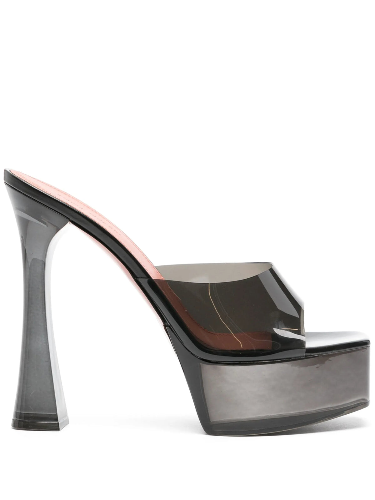 Amina Muaddi - 140mm Dalida Glass Platform Sandals