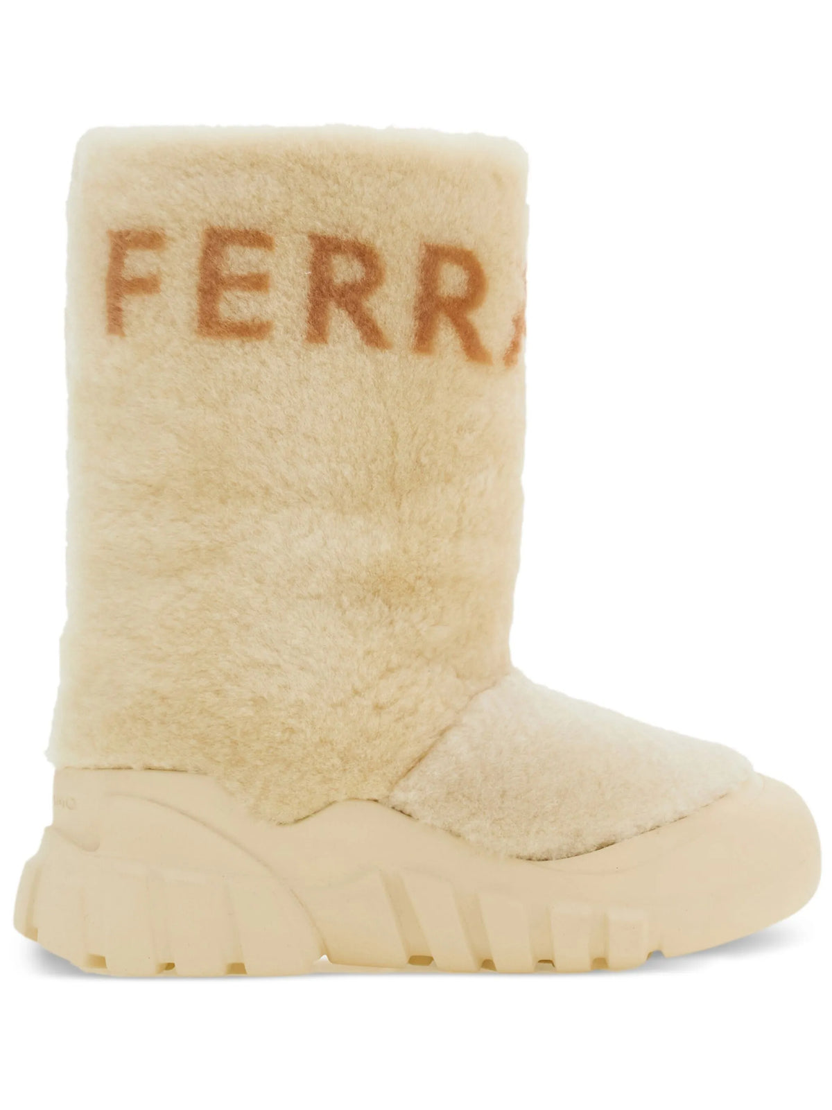 Ferragamo - Logo-print Shearling Boots