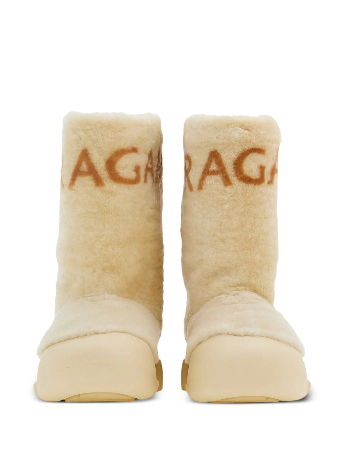 Ferragamo - Logo-print Shearling Boots