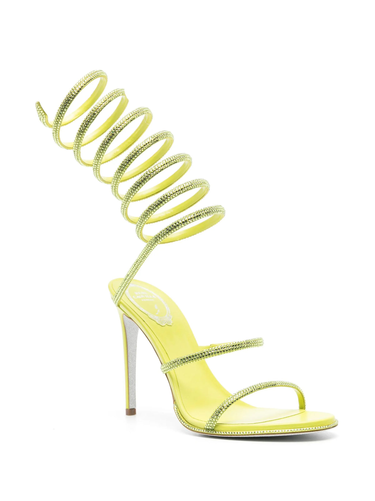 René Caovilla - 105mm Crystal-embellished Spiral Sandals