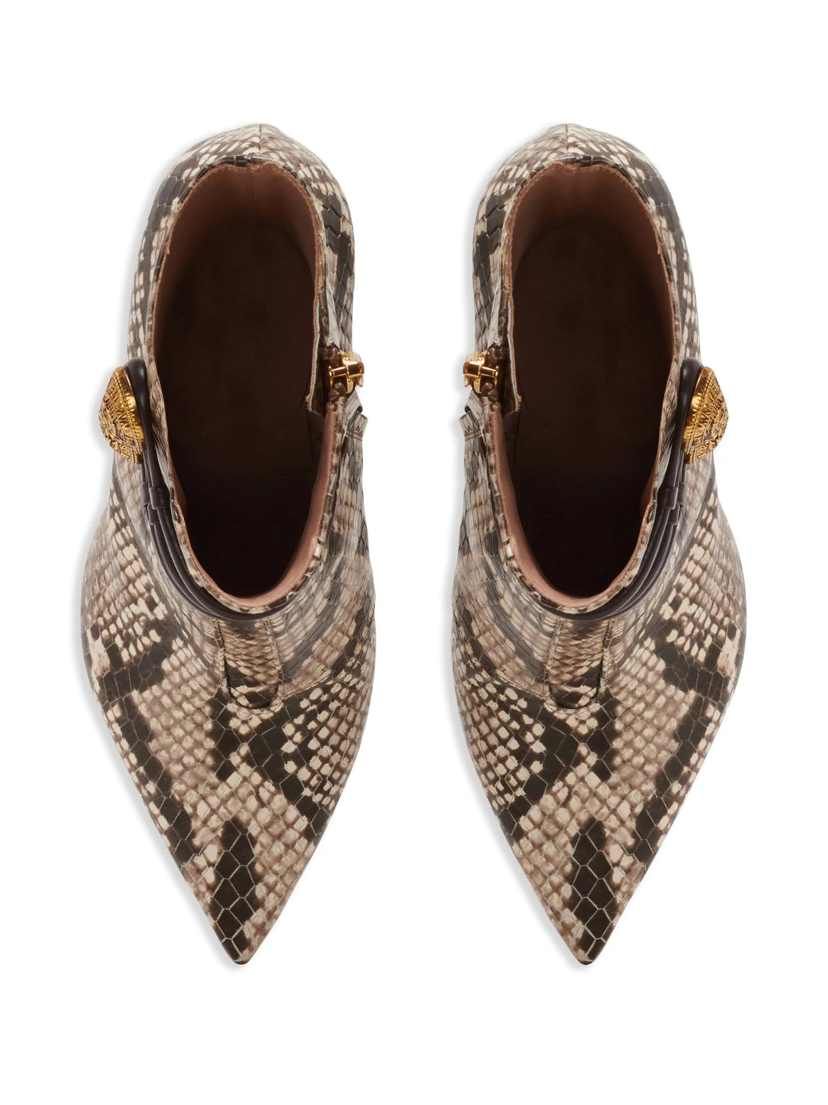 Balmain - Alma 95mm Snakeskin-effect Boots