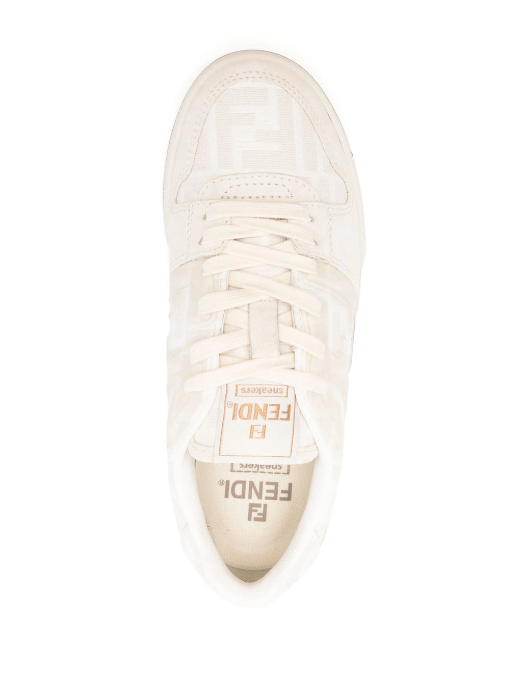 Fendi - Zucca-monogram Panelled Sneakers