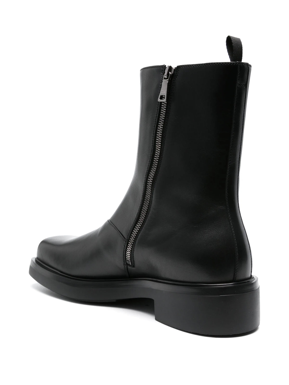 Prada - Logo-embossed Leather Boots