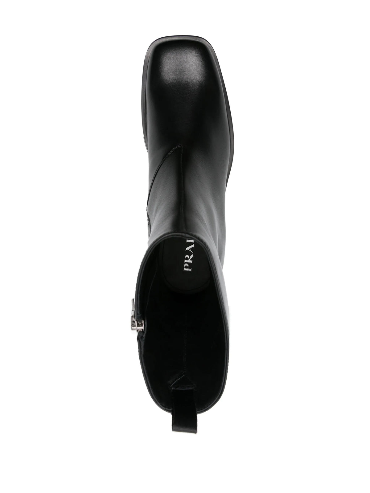 Prada - Logo-embossed Leather Boots