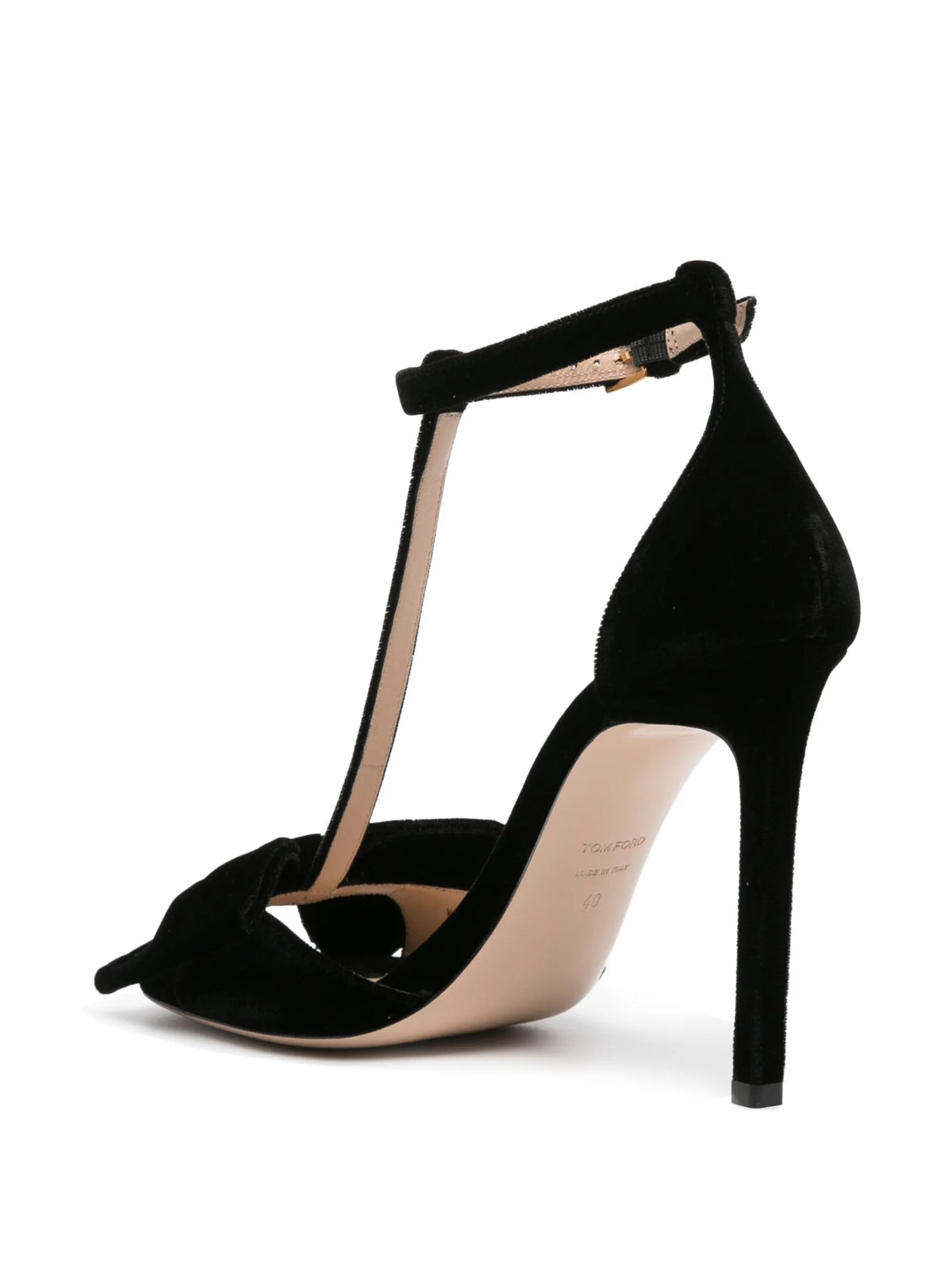 Tom Ford - Brigitte 105mm Velvet Sandals