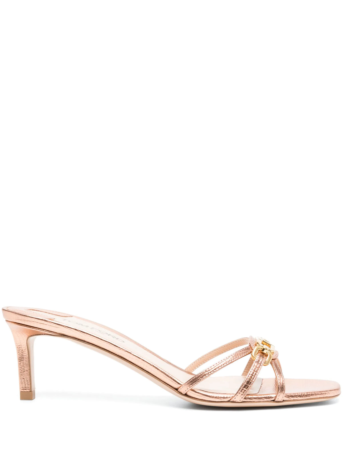 Tom Ford - Logo-plaque Leather Heeled Sandals