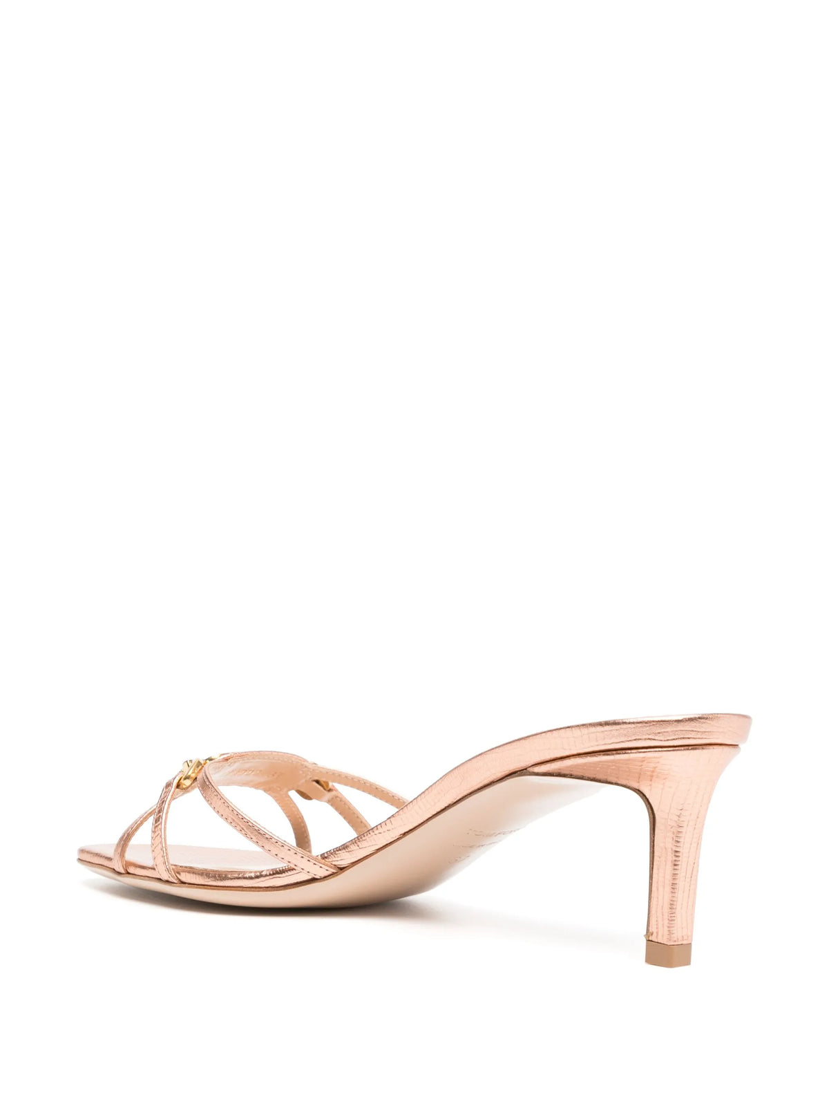 Tom Ford - Logo-plaque Leather Heeled Sandals