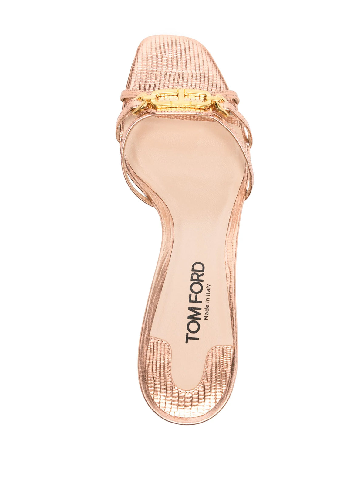 Tom Ford - Logo-plaque Leather Heeled Sandals