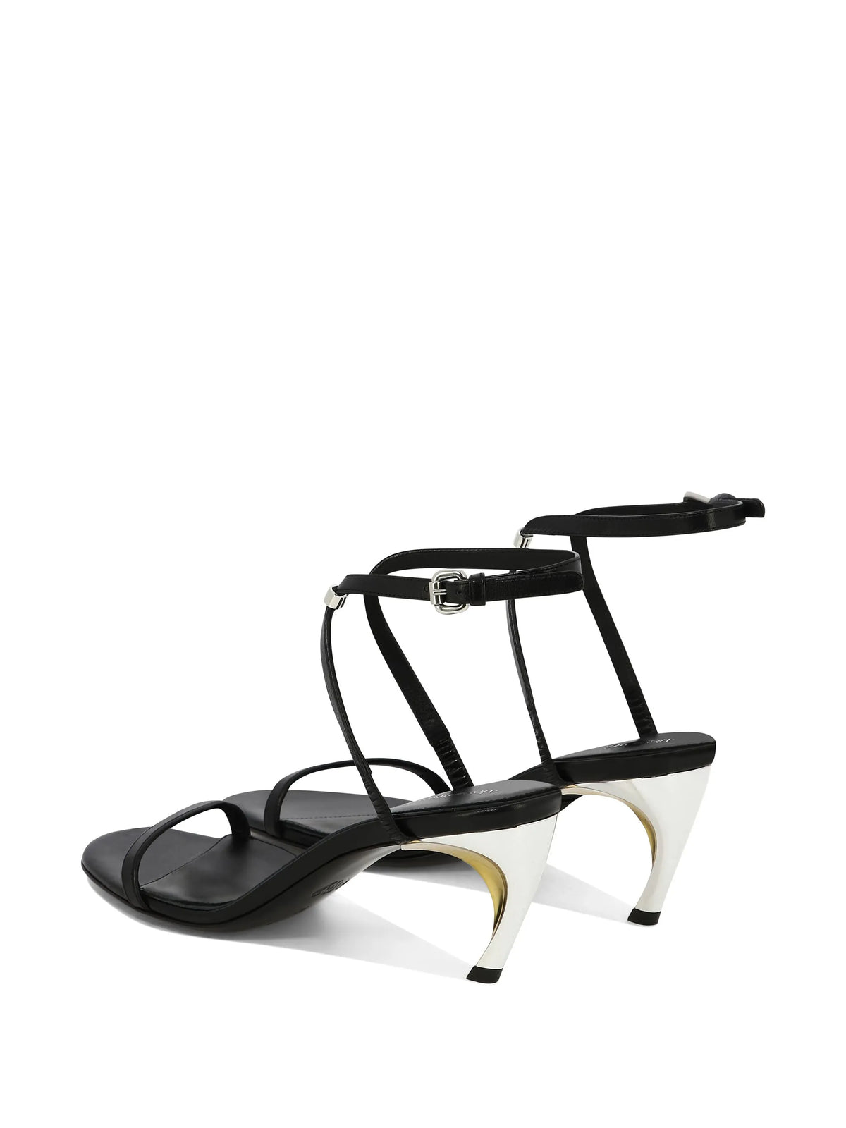 Alexander McQueen - Armadillo Leather Heeled Sandals