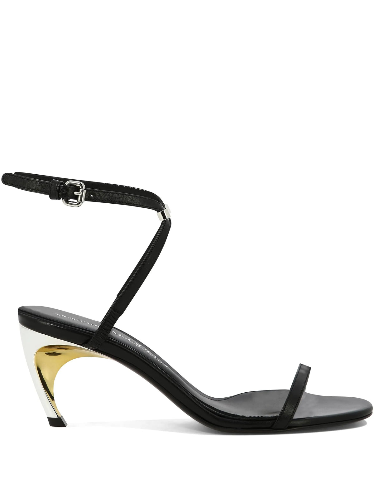 Alexander McQueen - Armadillo Leather Heeled Sandals