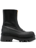 Chloé - Logo-embossed Leather Ankle Boots