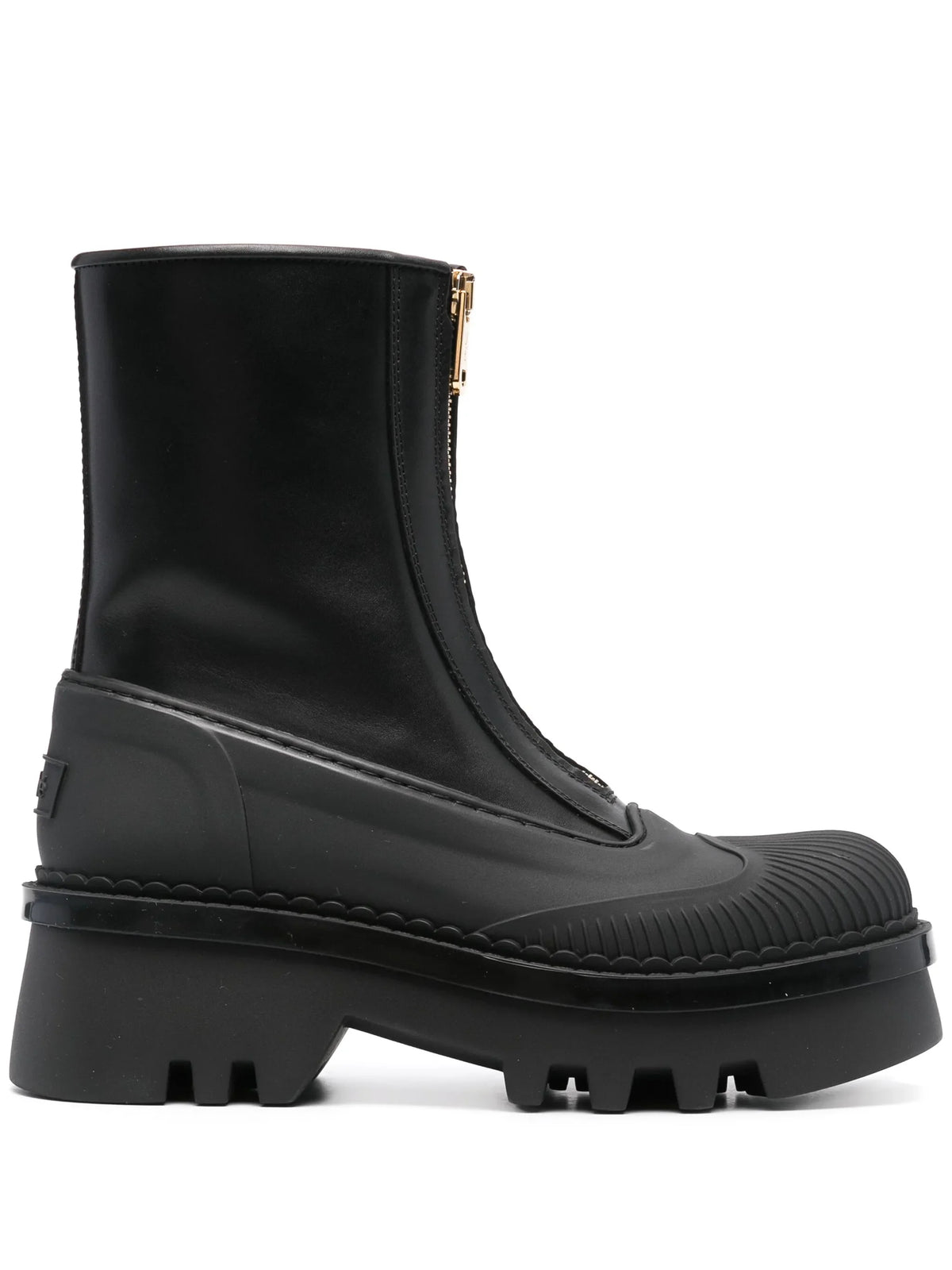 Chloé - Logo-embossed Leather Ankle Boots