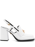Versace - 85mm Slingback Loafer Pumps