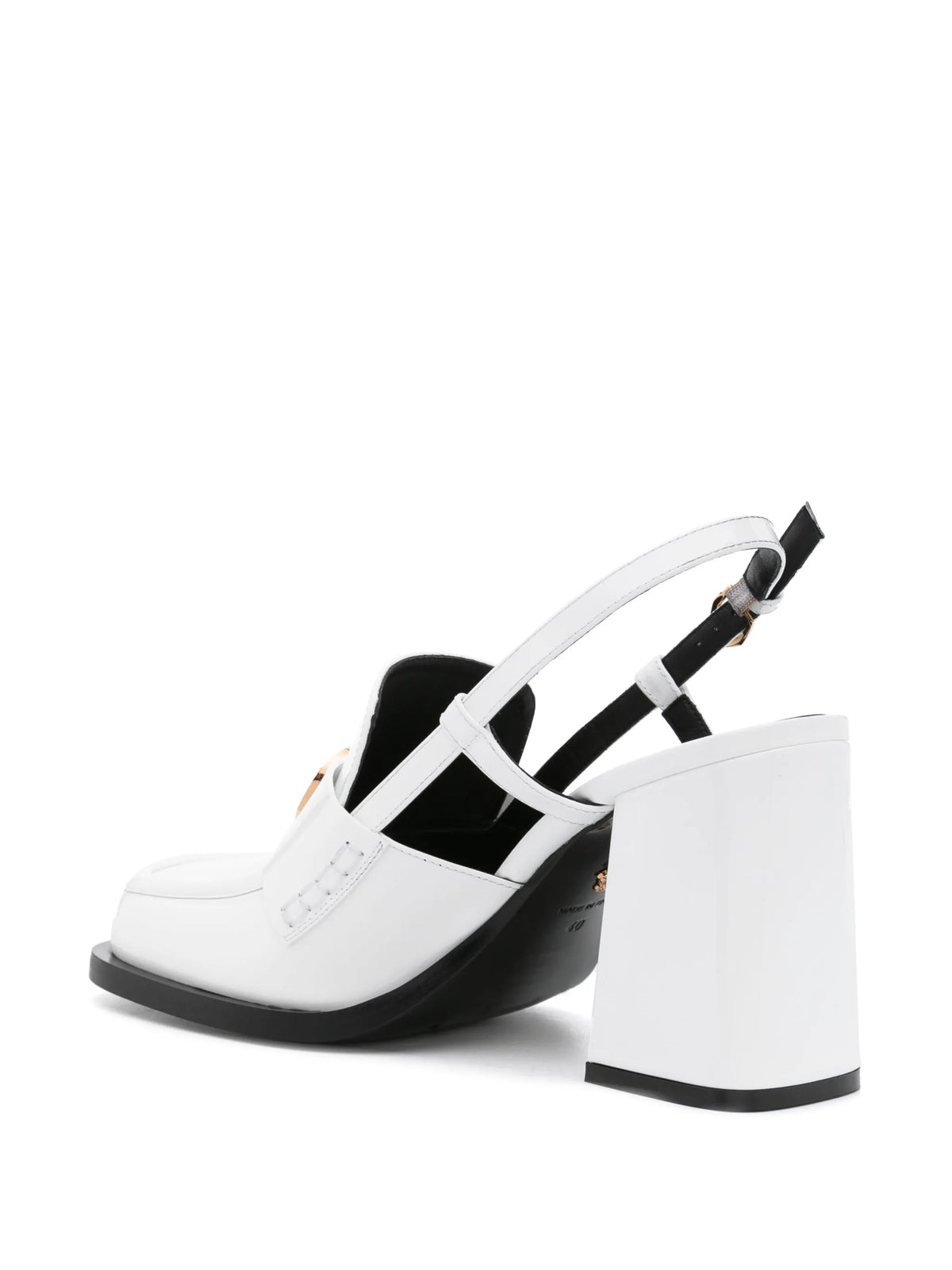 Versace - 85mm Slingback Loafer Pumps