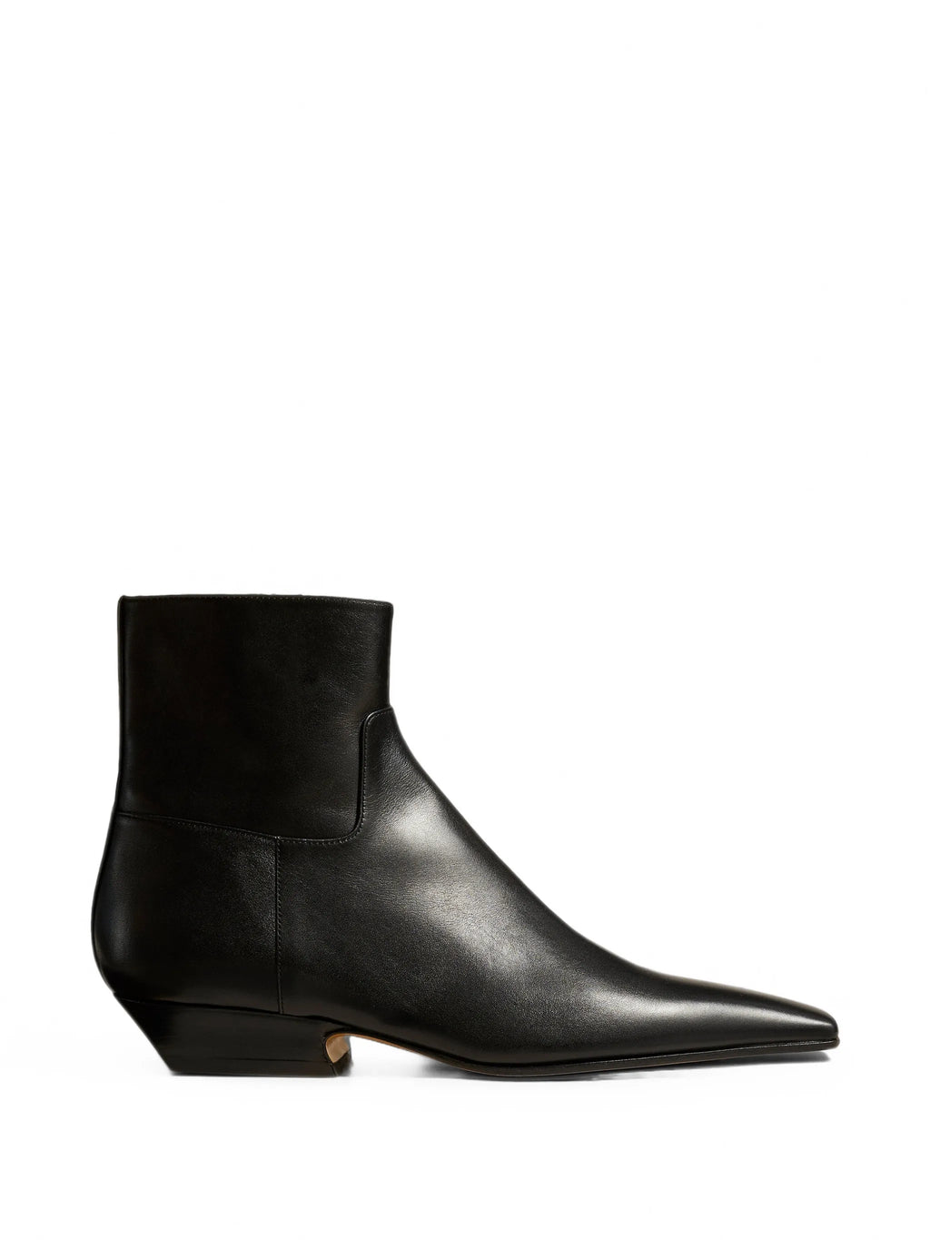 Khaite - The Marfa Leather Ankle Boots
