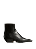 Khaite - The Marfa Leather Ankle Boots