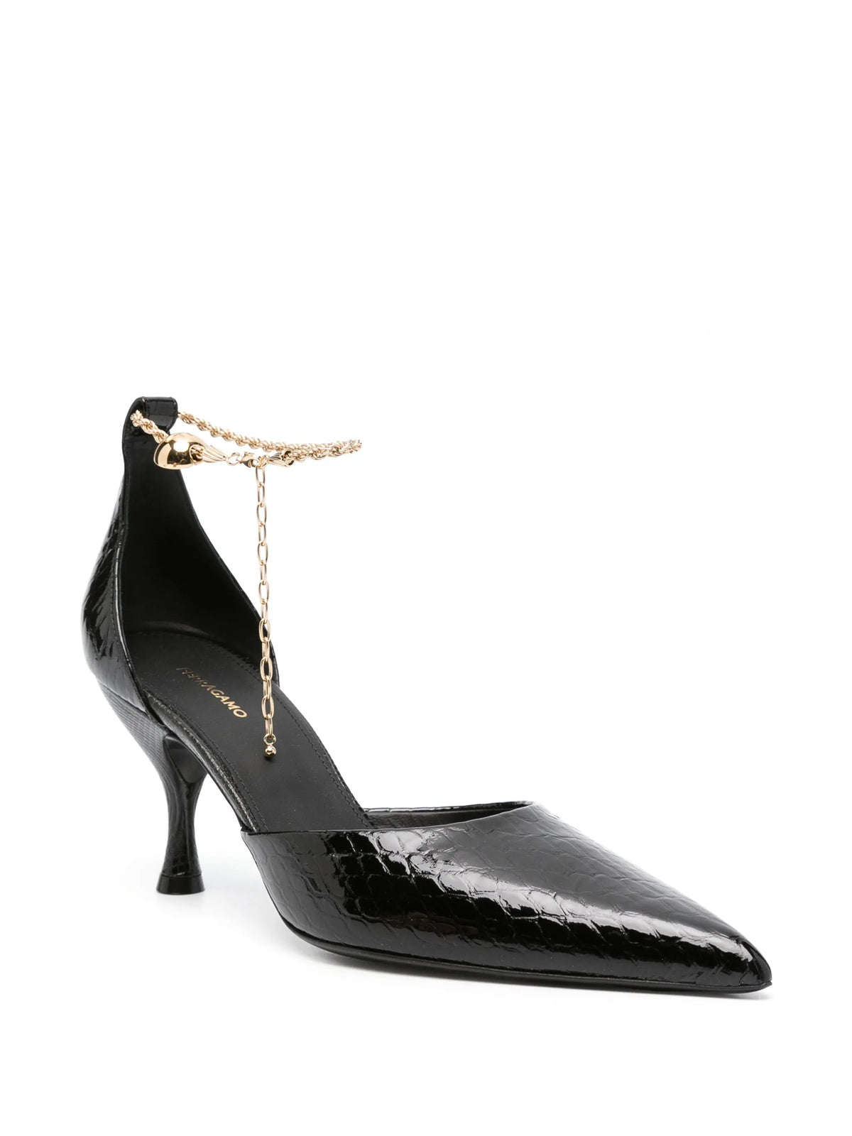 Ferragamo - 80mm Logo-engraved Leather Pumps