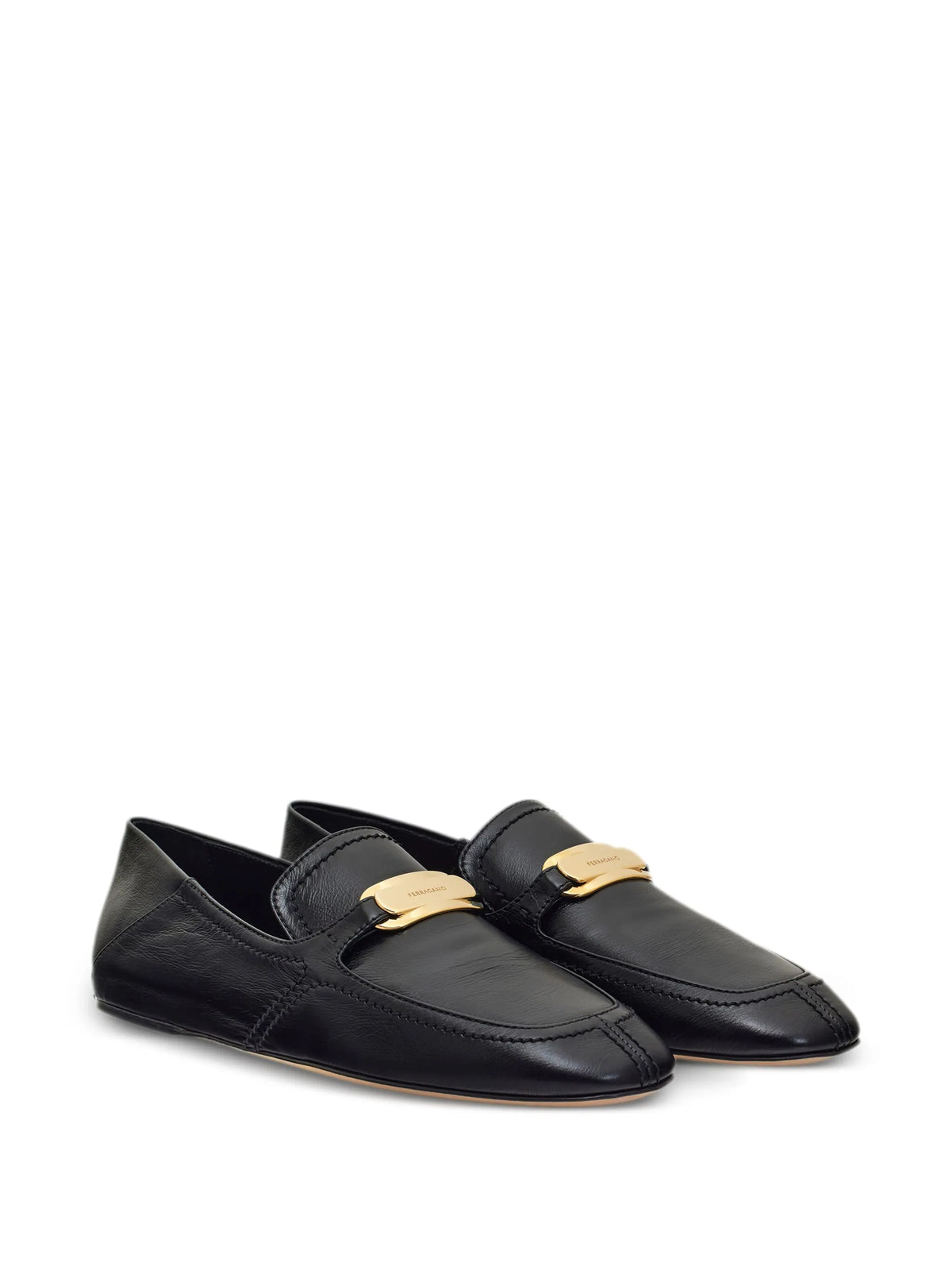 Ferragamo - Buckle Leather Loafers