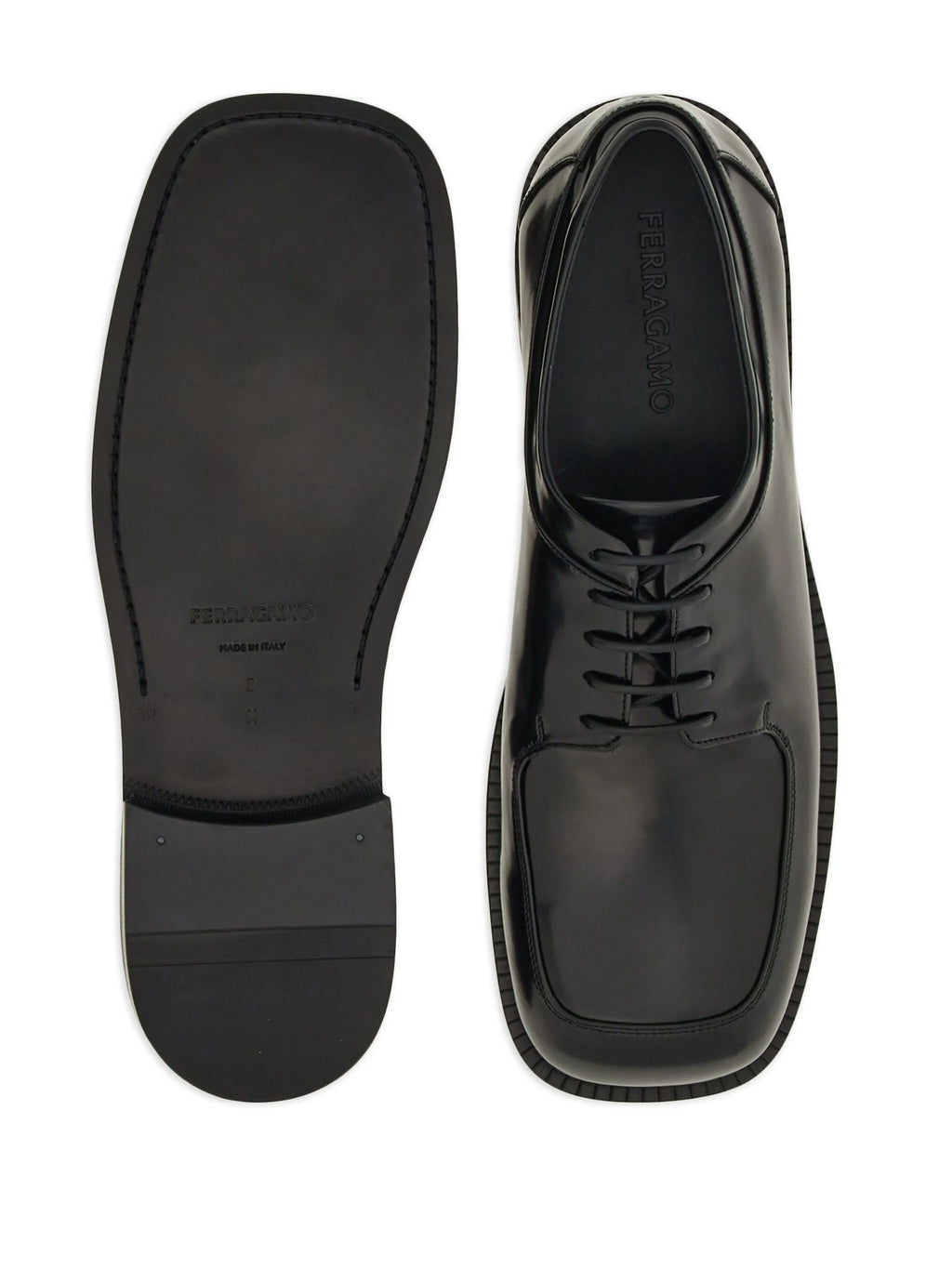 Ferragamo - Square-toe Derby Shoes