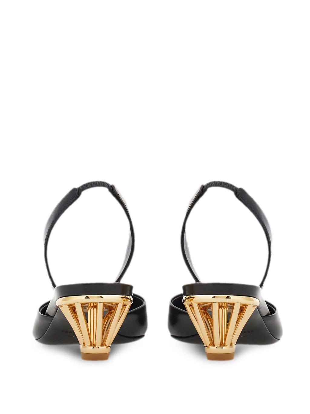 Ferragamo - Cage-heel Slingback Pumps