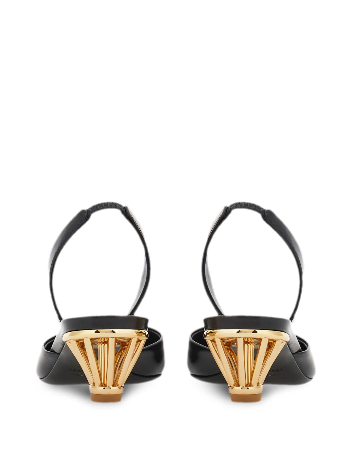 Ferragamo - Cage-heel Slingback Pumps