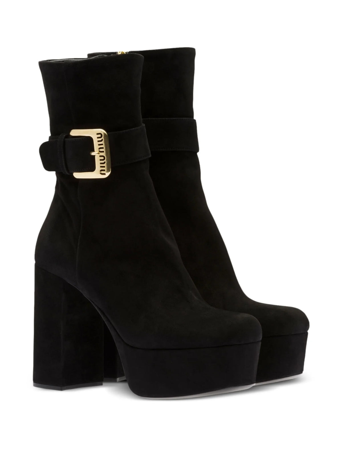 Miu Miu - 110mm Platform Suede Boots