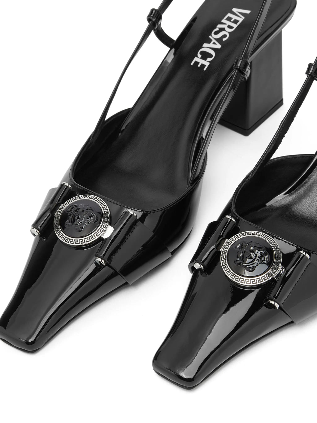 Versace - Medusa Head Leather Pumps