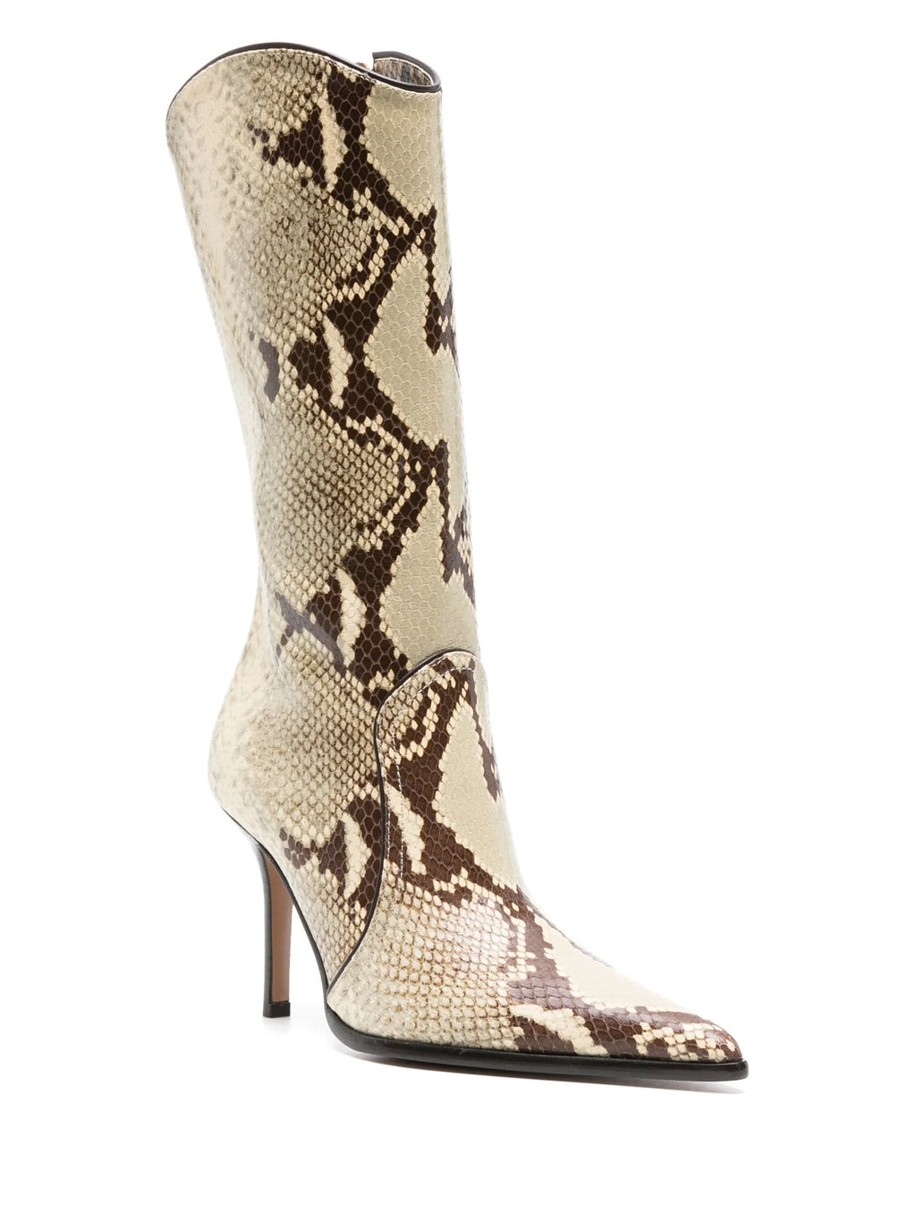 Paris Texas - Ashley 95mm Snakeskin-effect Boots