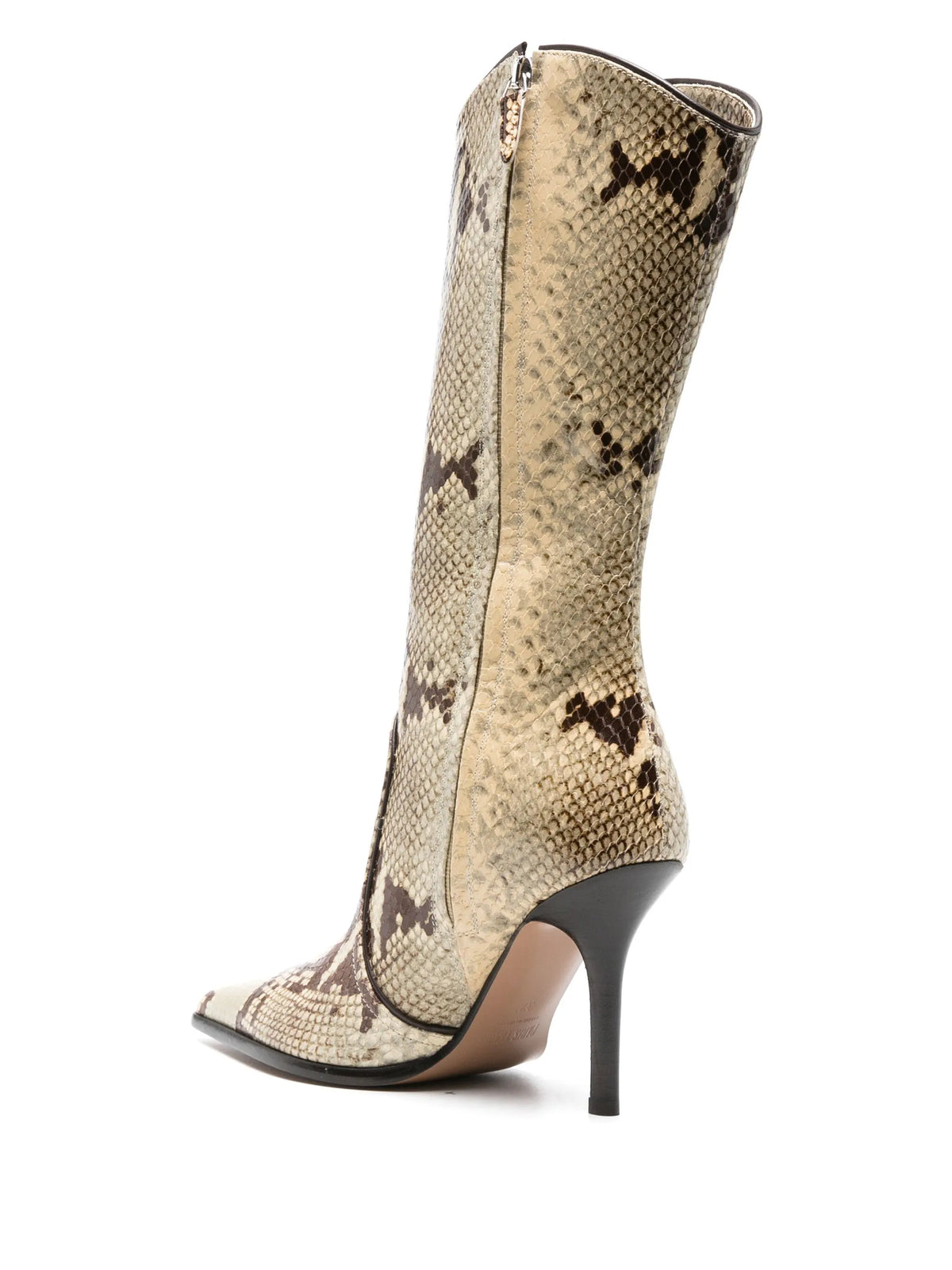 Paris Texas - Ashley 95mm Snakeskin-effect Boots
