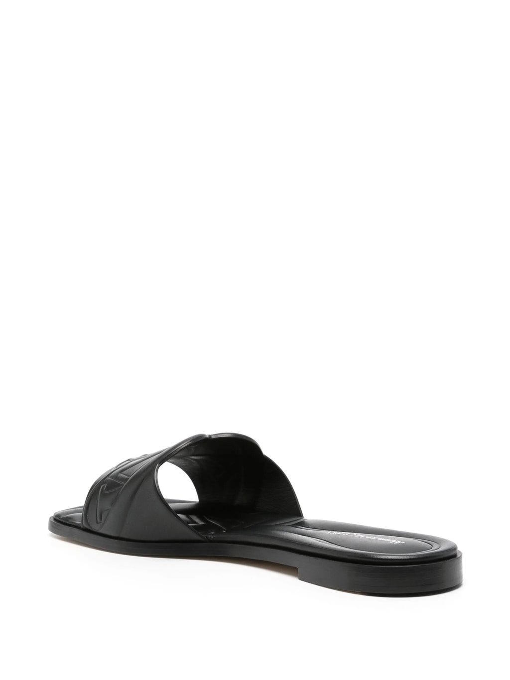 Alexander McQueen - Logo-embossed Leather Sandals