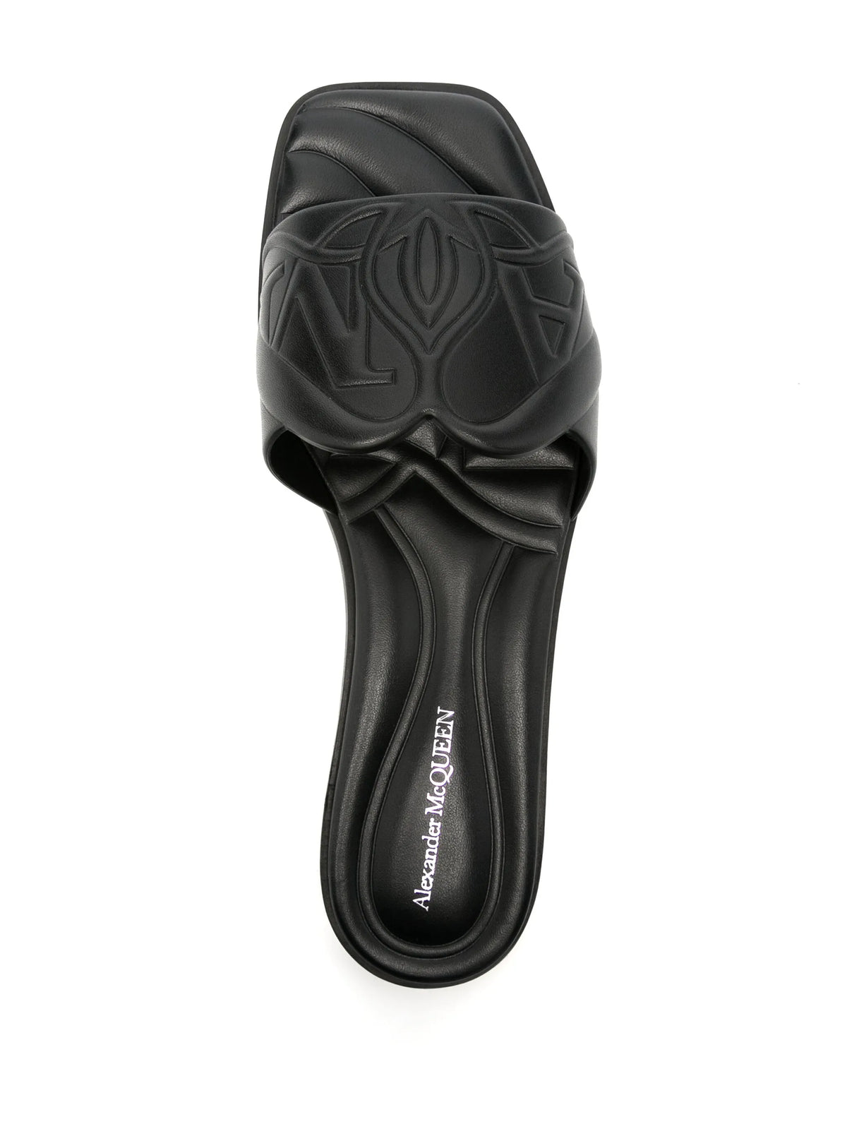 Alexander McQueen - Logo-embossed Leather Sandals