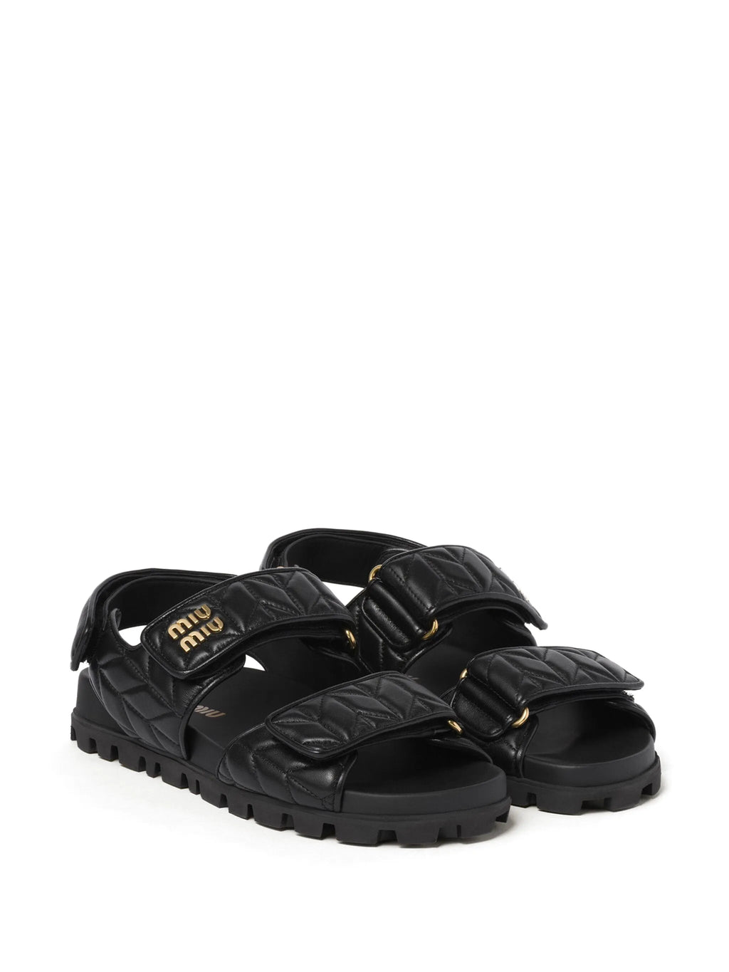 Miu Miu - Quilted Leather Sandals
