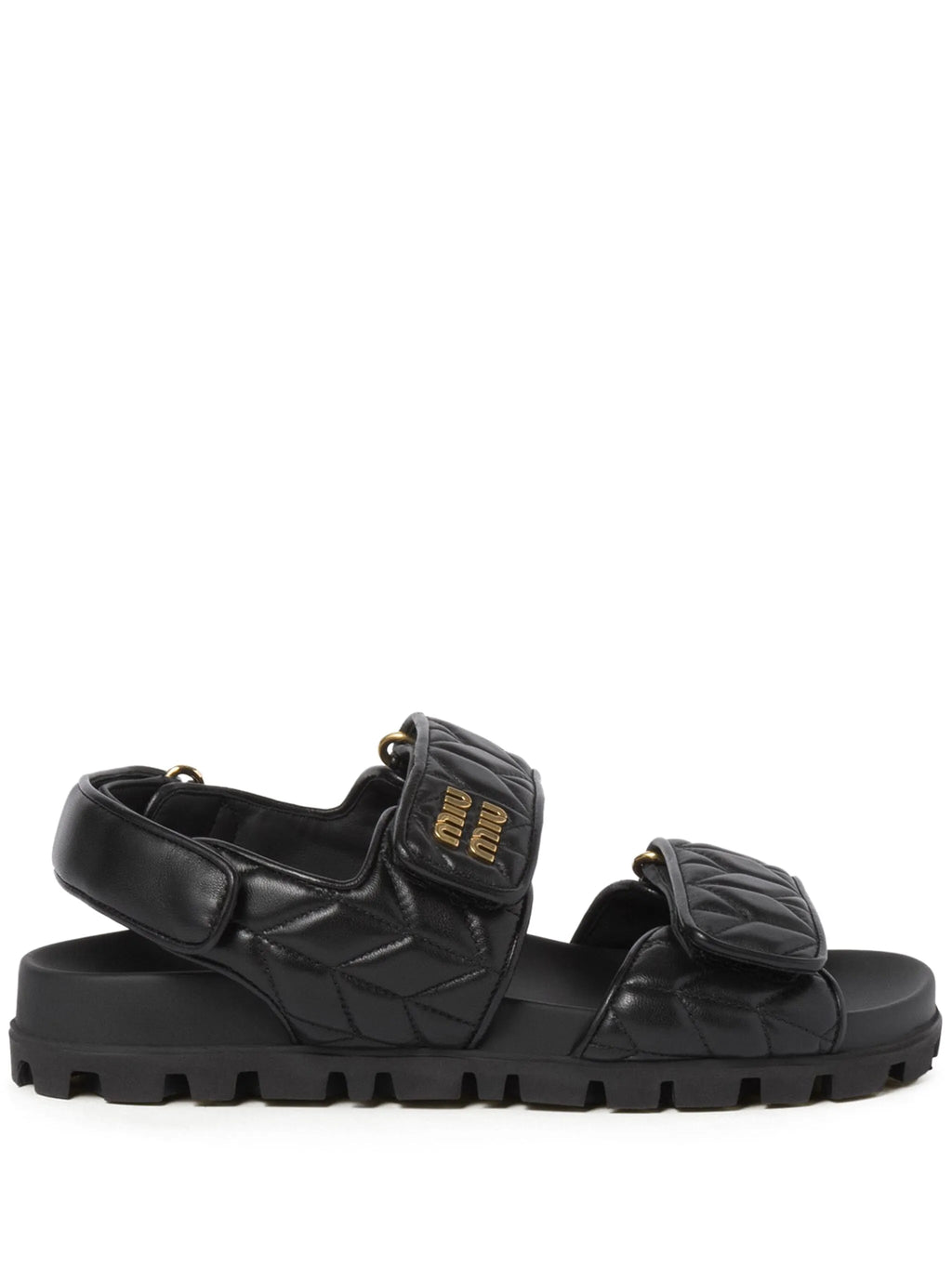 Miu Miu - Quilted Leather Sandals