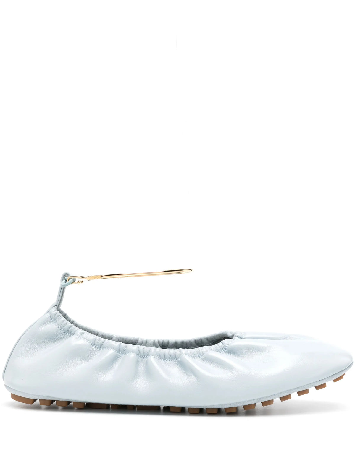 Fendi - Filo Leather Ballerina Shoes