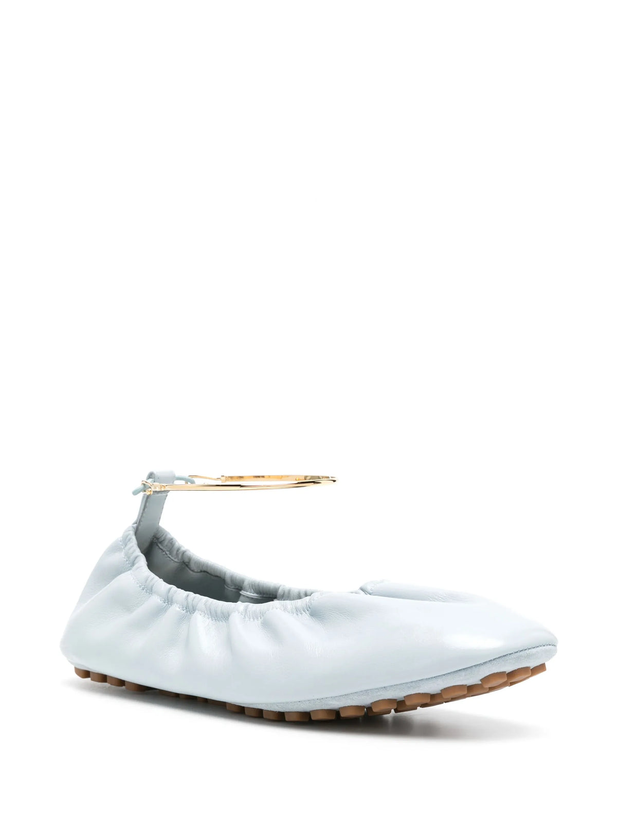Fendi - Filo Leather Ballerina Shoes
