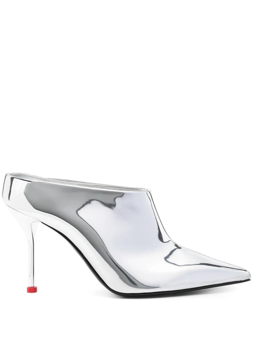 Alexander McQueen - 95mm Metallic Mules