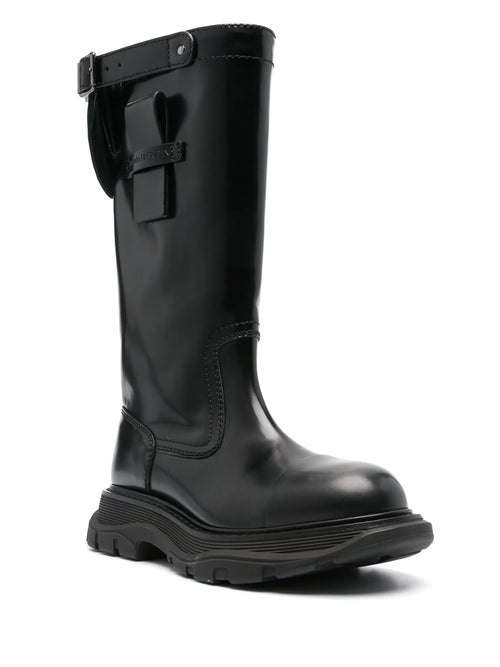 Alexander McQueen - Mid-calf Leather Boots