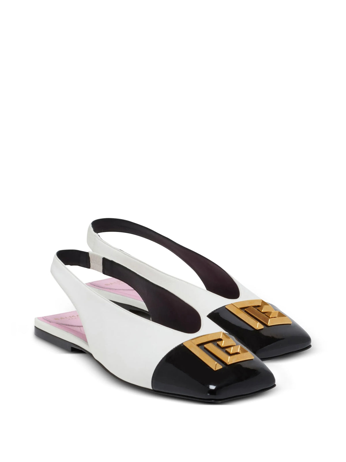 Balmain - Eden Leather Ballerina Shoes