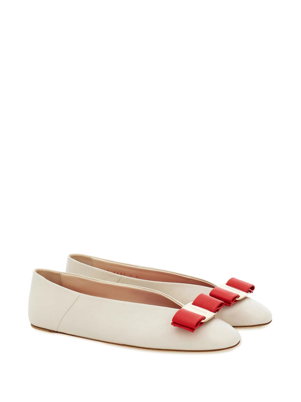 Ferragamo - Vara Leather Ballerina Shoes