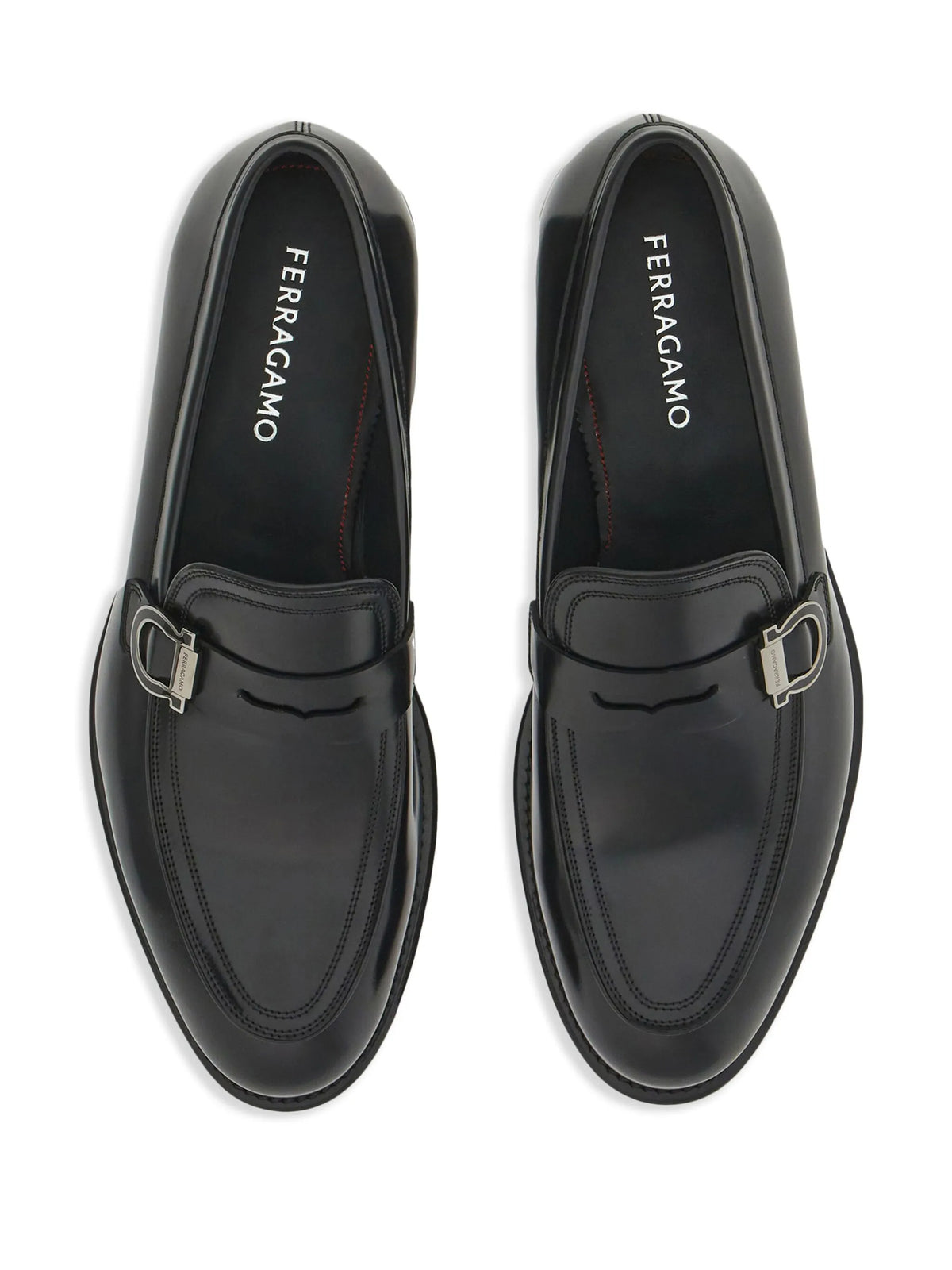 Ferragamo - Gancini-plaque Leather Mocassins