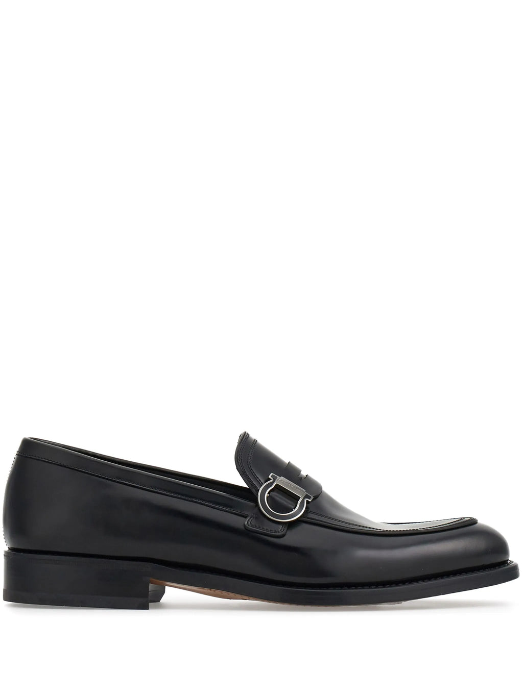 Ferragamo - Gancini-plaque Leather Mocassins