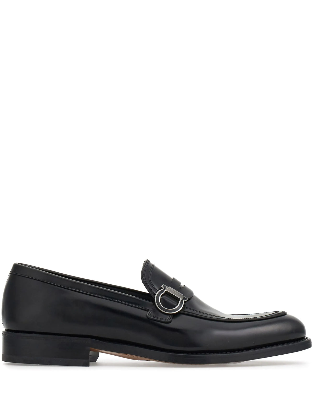Ferragamo - Gancini-plaque Leather Mocassins
