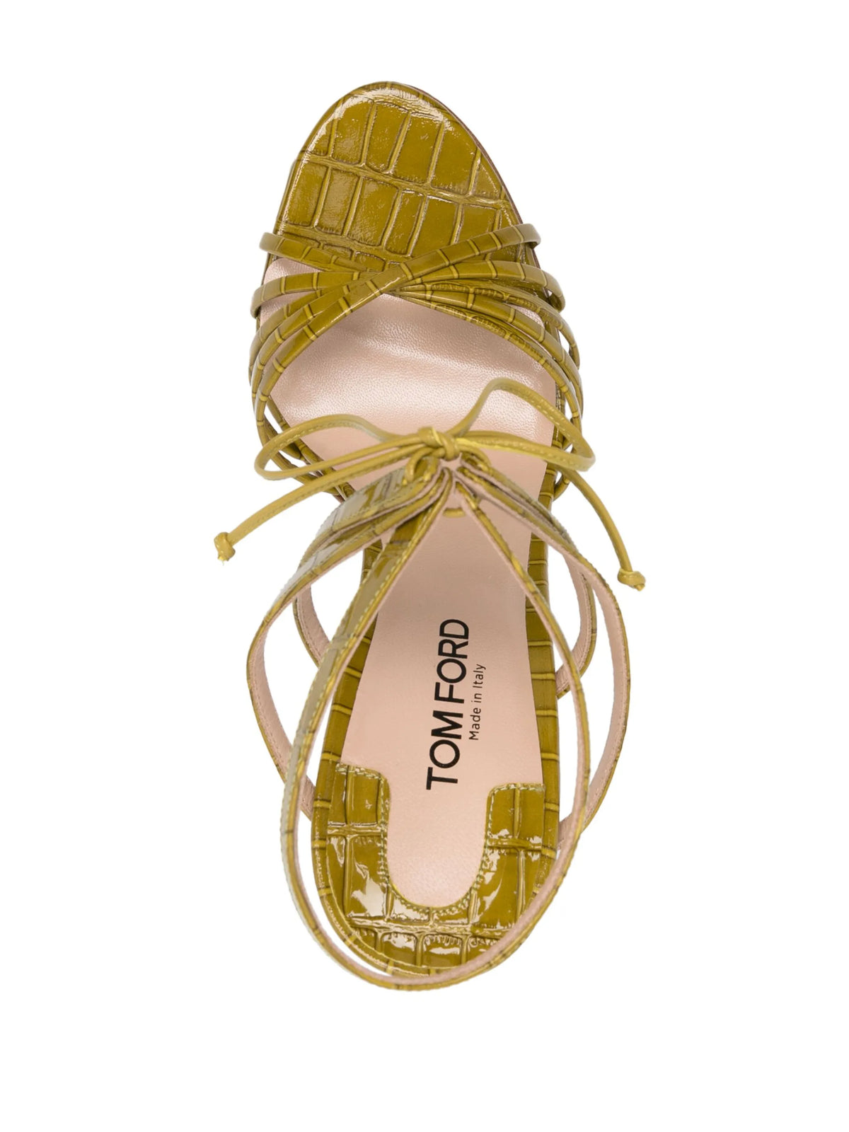 Tom Ford - 120mm Embossed Leather Sandals