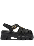 Prada - Monolith Caged Flatform Sandals