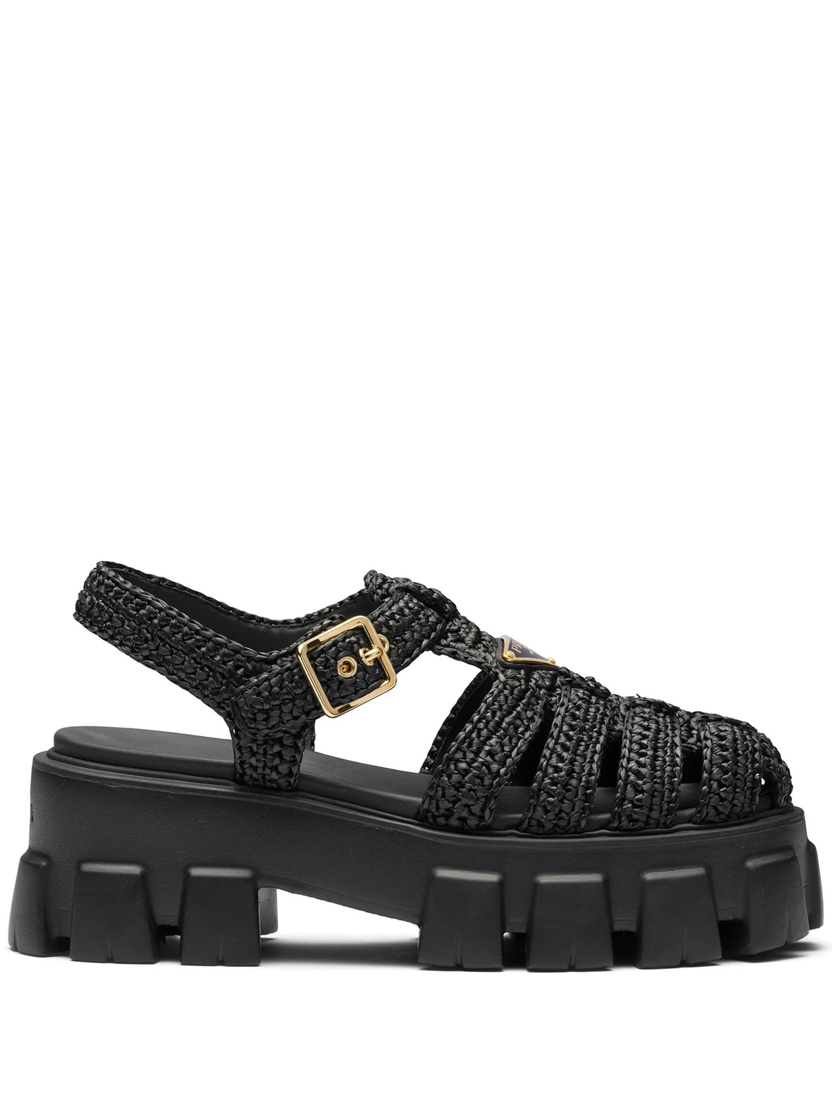 Prada - Monolith Caged Flatform Sandals