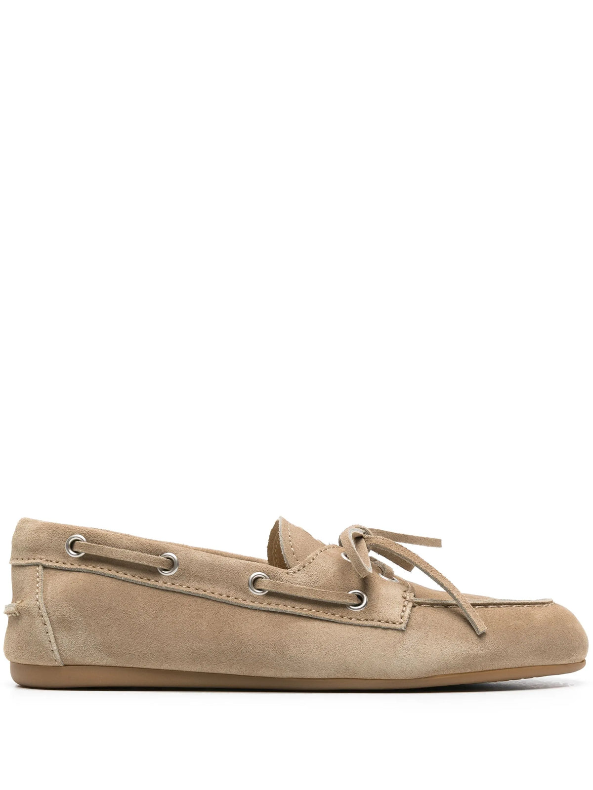 Miu Miu - Logo-embossed Suede Loafers