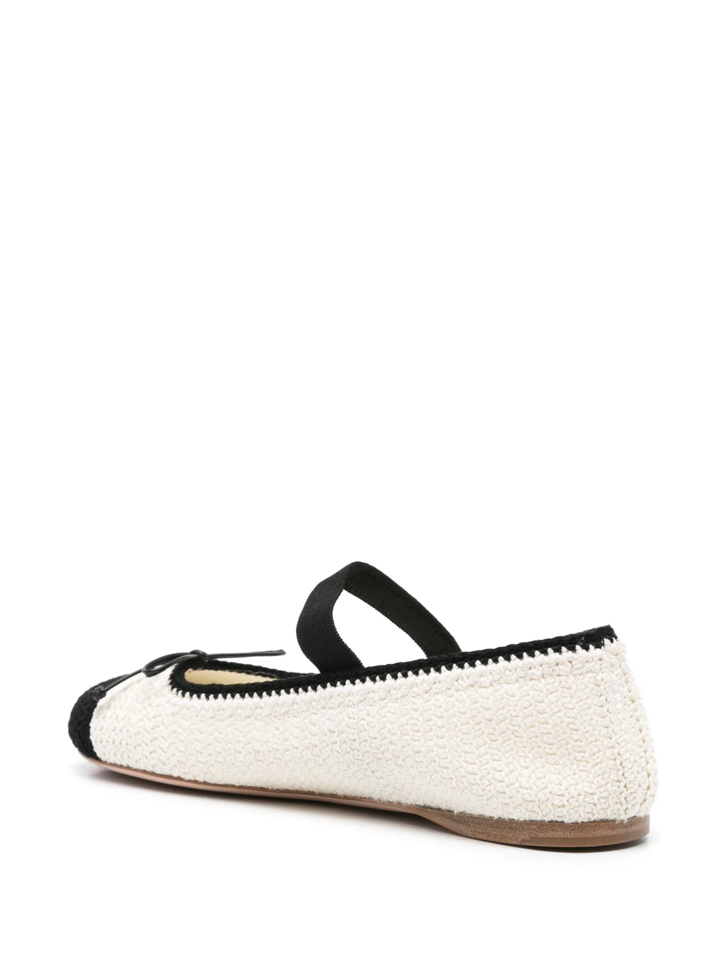 Miu Miu - Bow-detail Knitted Ballerina Shoes