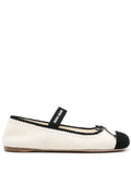 Miu Miu - Bow-detail Knitted Ballerina Shoes