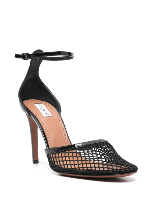 Alaïa - 90mm Fishnet Pumps