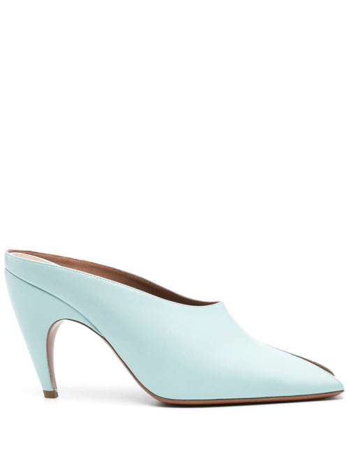 Alaïa - 95mm Open-toe Leather Mules